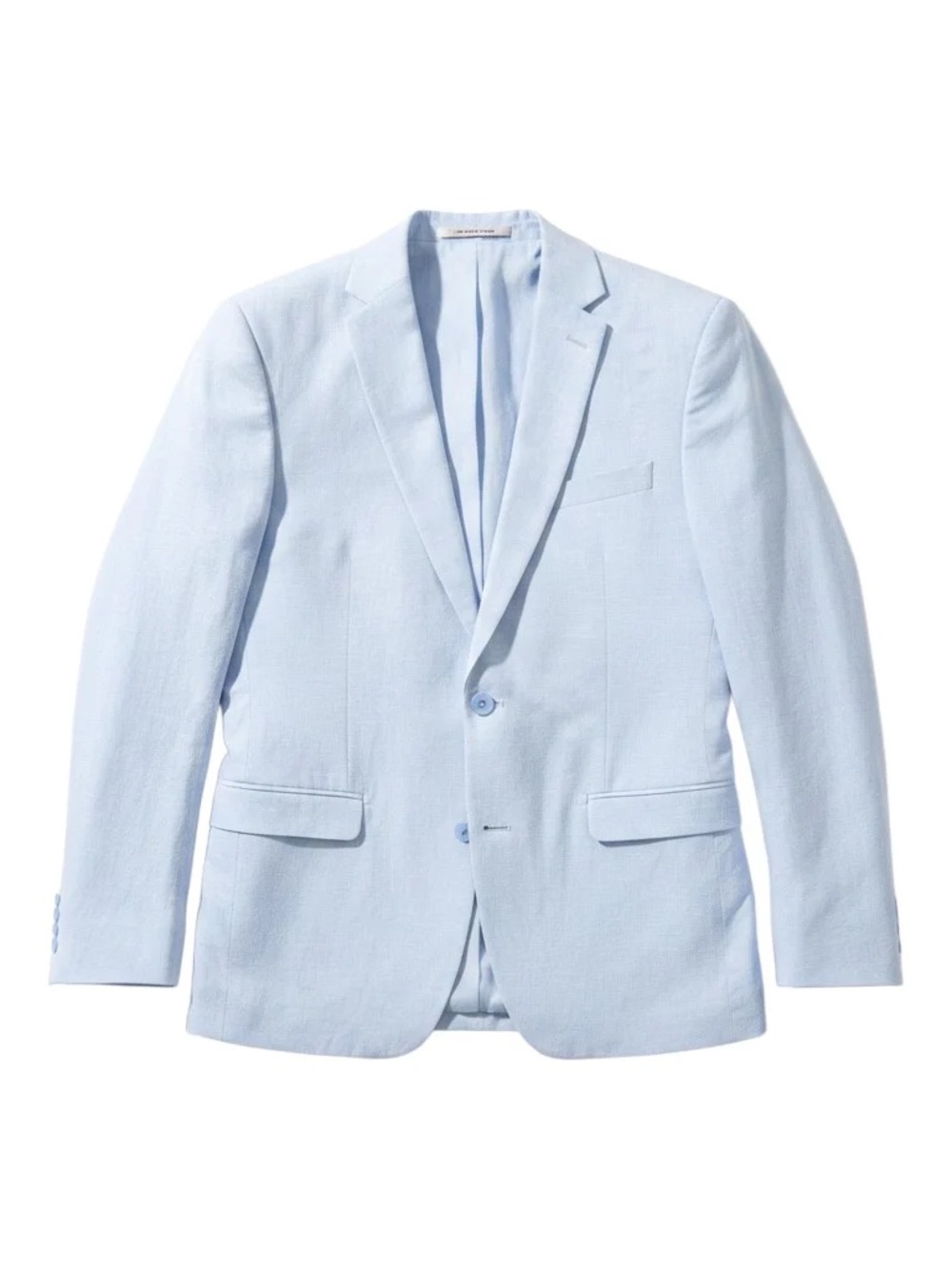 Bar Iii Mens Slim fit Suit Jacket Blazer 42 R Light Blue Solid Linen
